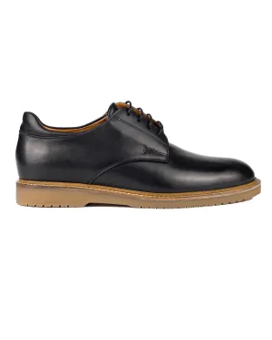 T-Dara Black Genuine Leather Casual Men's Shoes