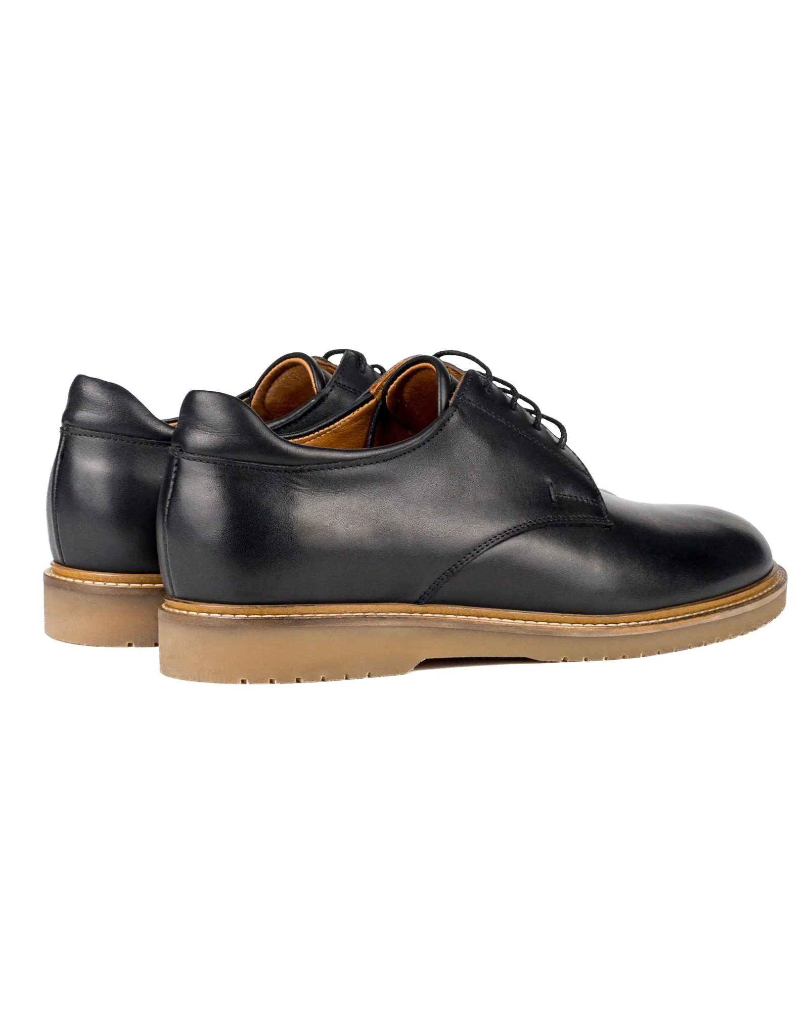 T-Dara Black Genuine Leather Casual Men's Shoes