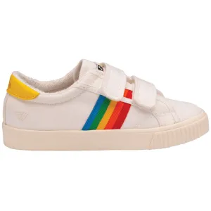 Tennis Mark Cox Rainbow Velcro Trainer (Off White   Multi)