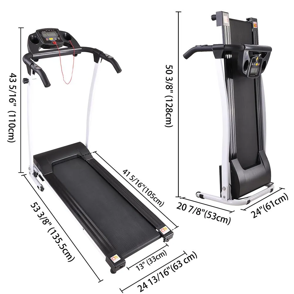 TheLAShop Folding Compact Treadmill for Home Small Space 1100W