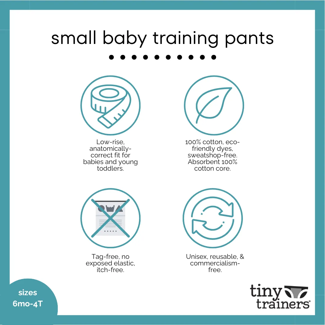 Tiny Trainers ORIGINAL - small cotton training pants, 3-pack