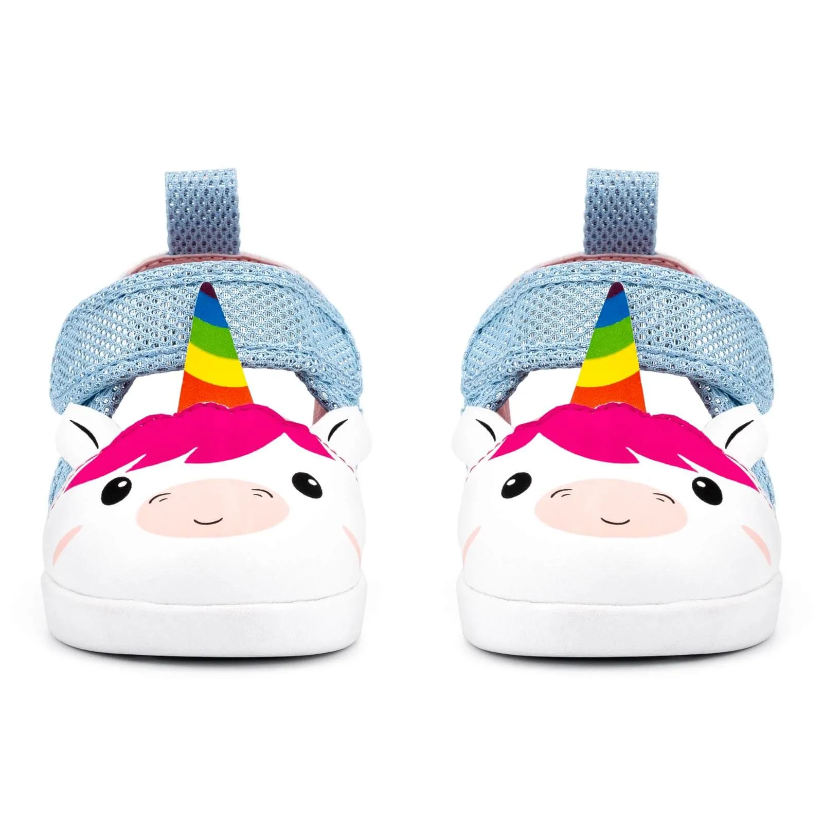 Unicorn Squeaky Toddler Sandals | White/Sparkly Blue