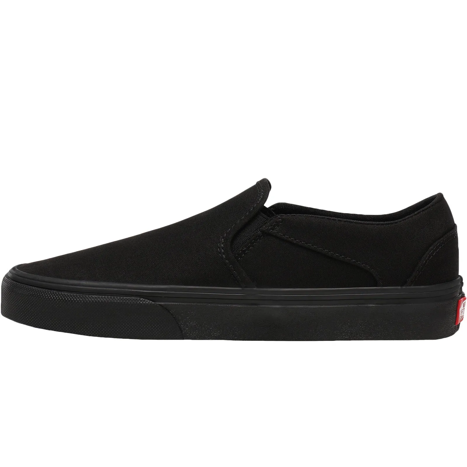 Vans Womens Asher Slip On Canvas Trainers - Black