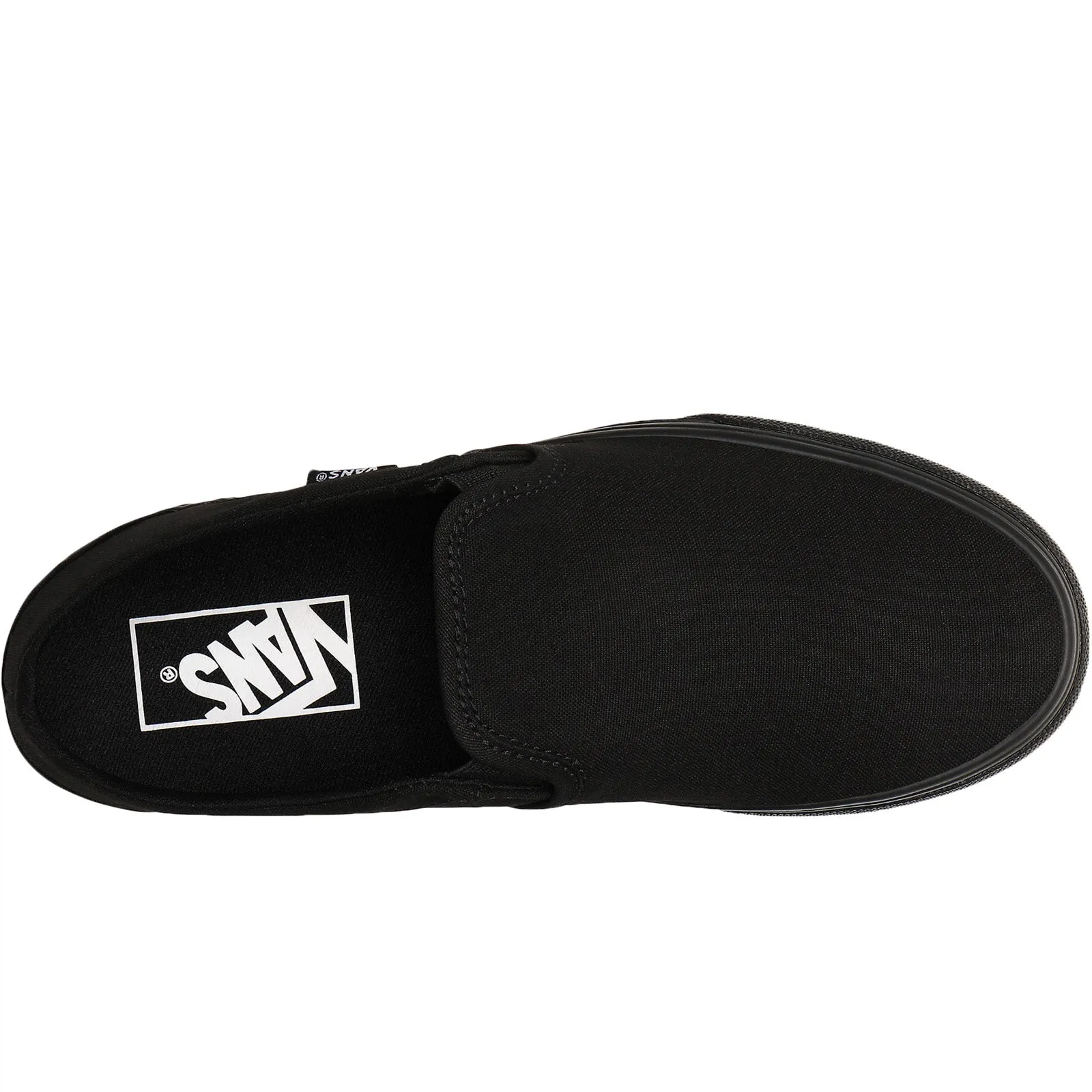 Vans Womens Asher Slip On Canvas Trainers - Black