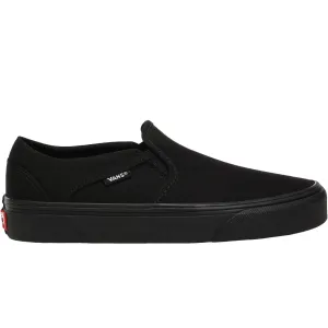 Vans Womens Asher Slip On Canvas Trainers - Black