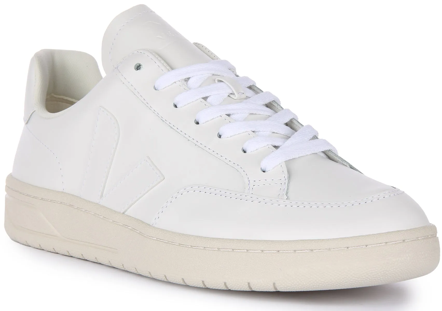 Veja V 12 Leather In White For Men