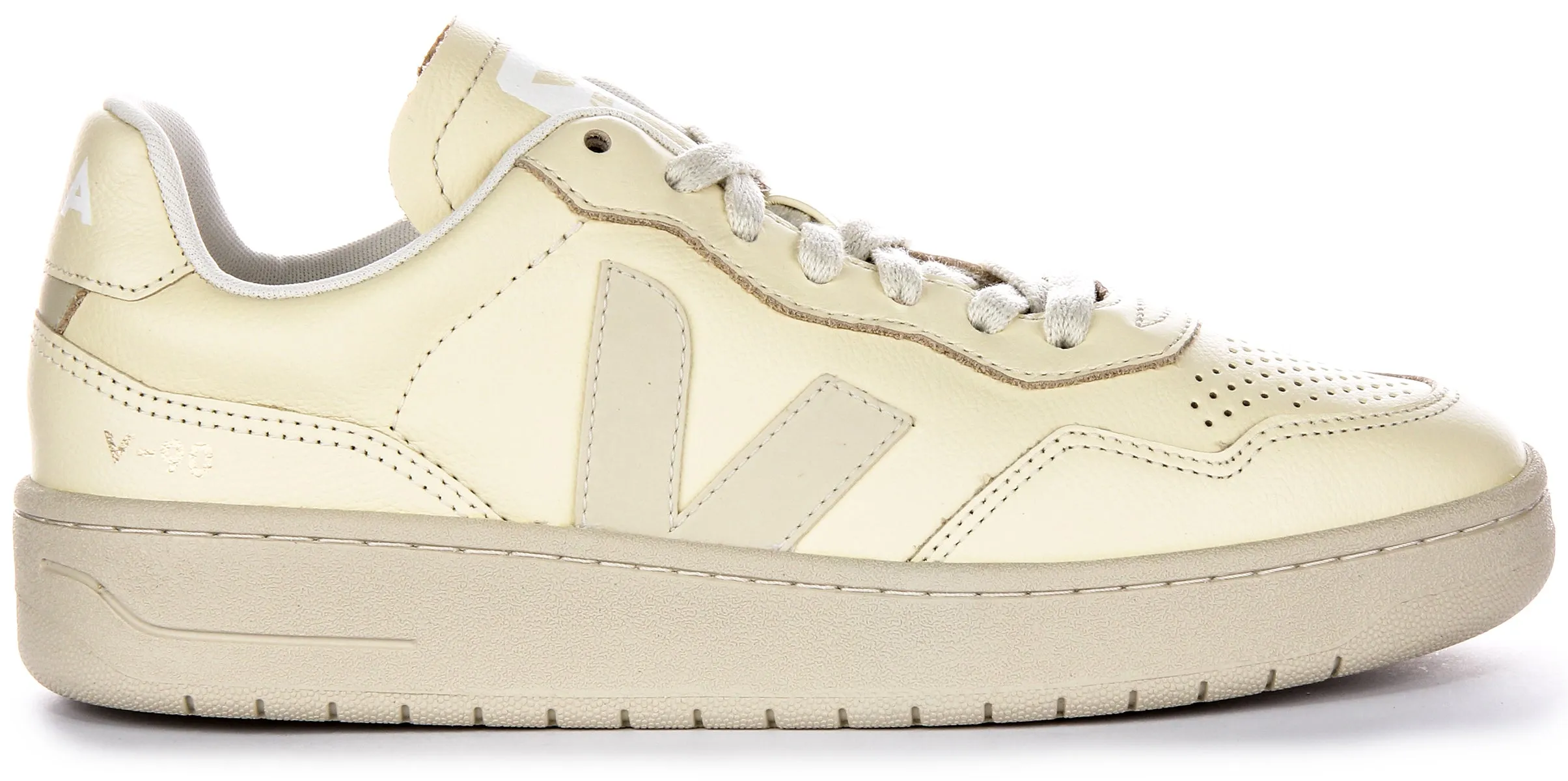 Veja V 90 Leather In Cream For Women