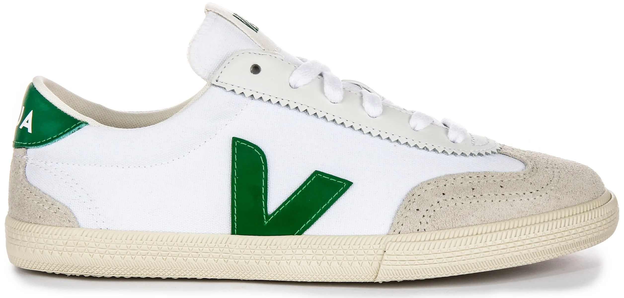 Veja Volley In White Green For Women