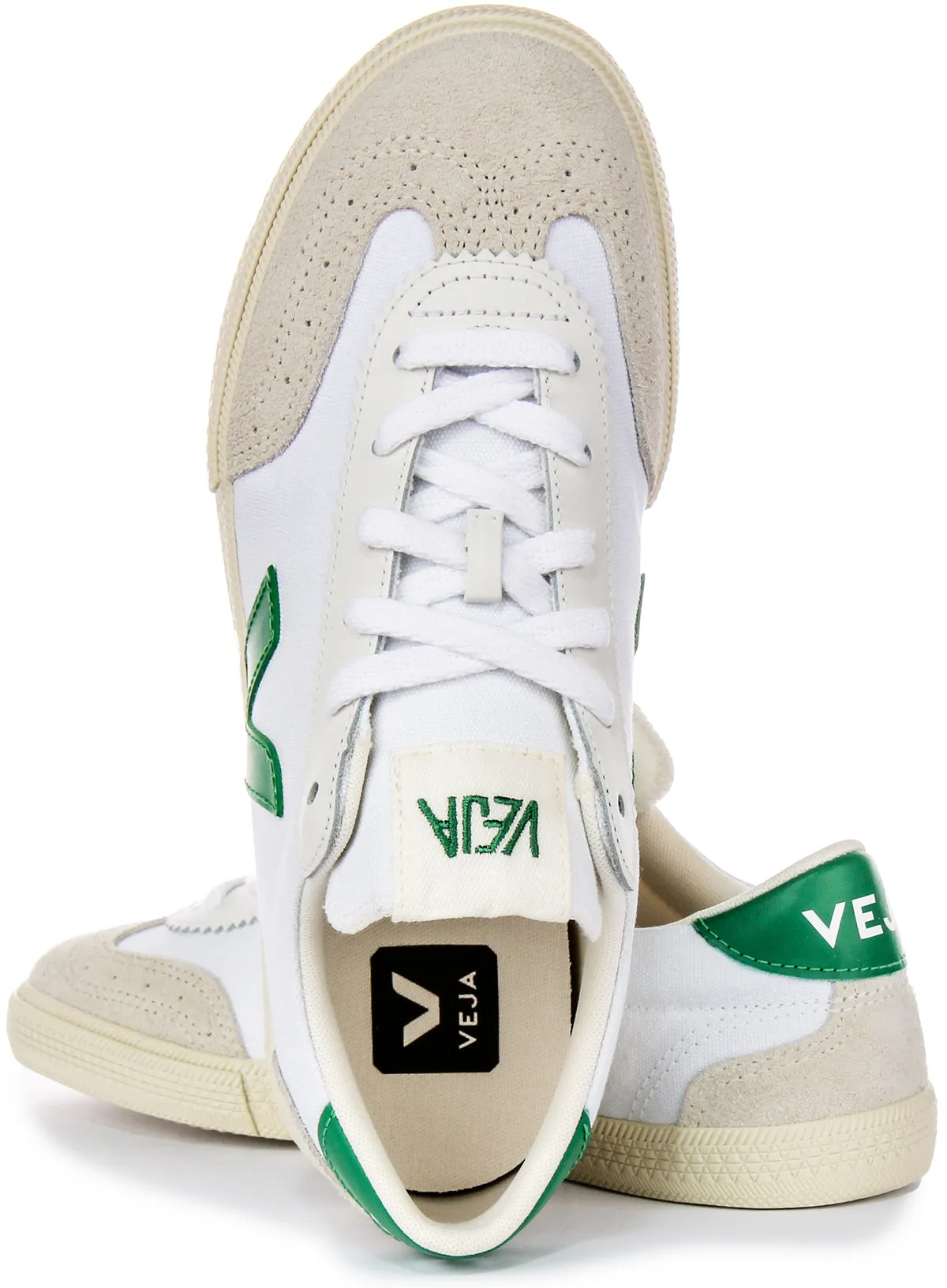 Veja Volley In White Green For Women