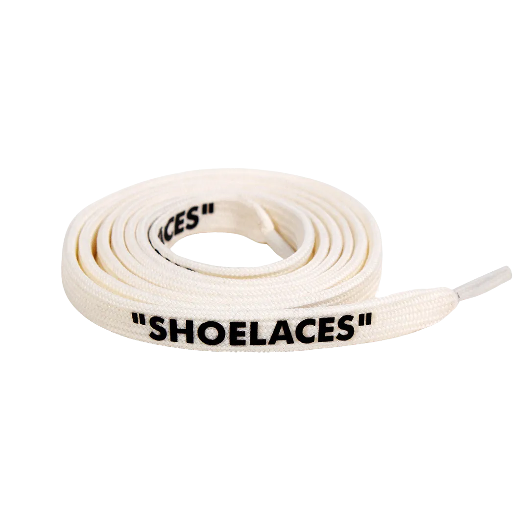 White Off-White Style "SHOELACES"