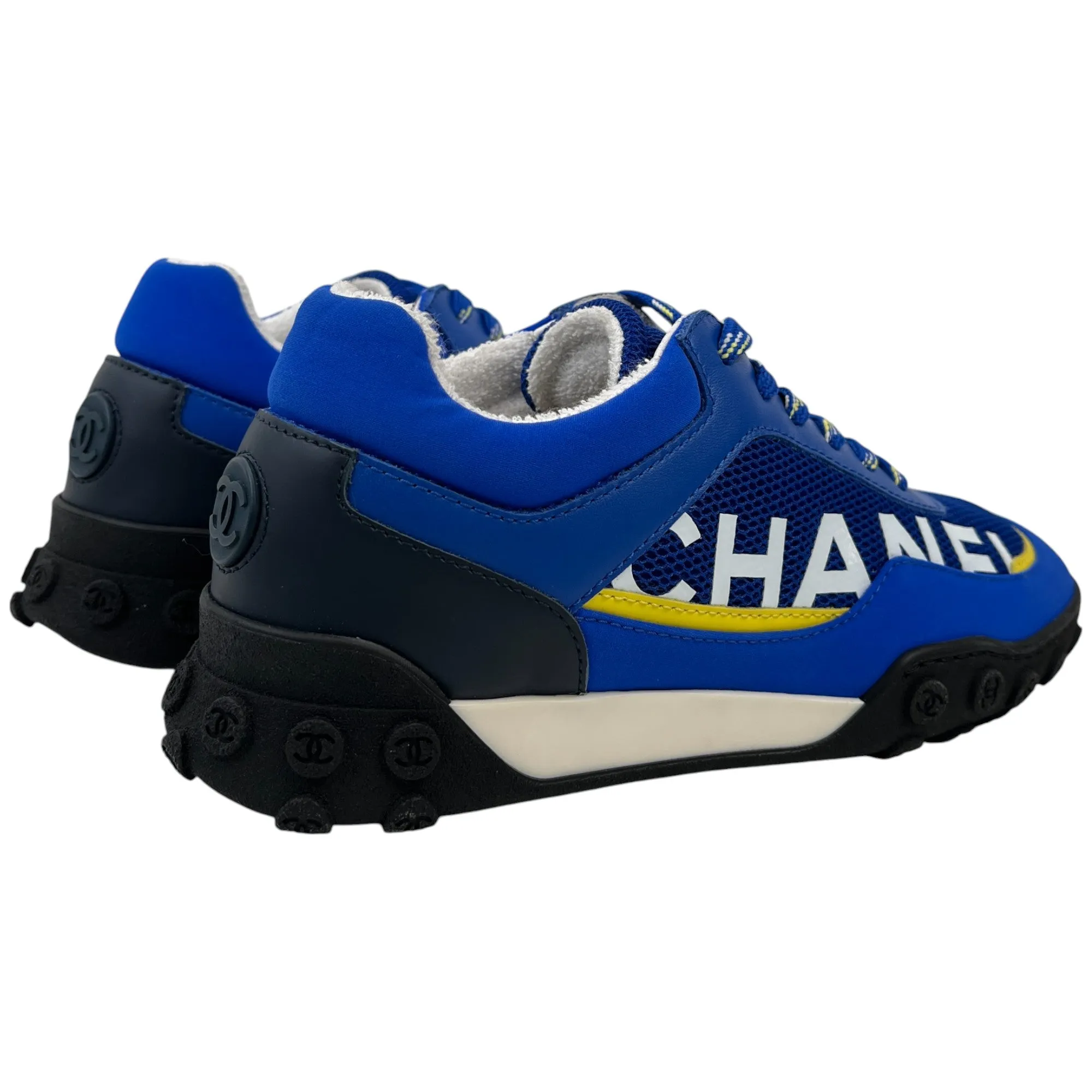 Women's Cc Logo Low Trainers Blue Size EU 35 / UK 2