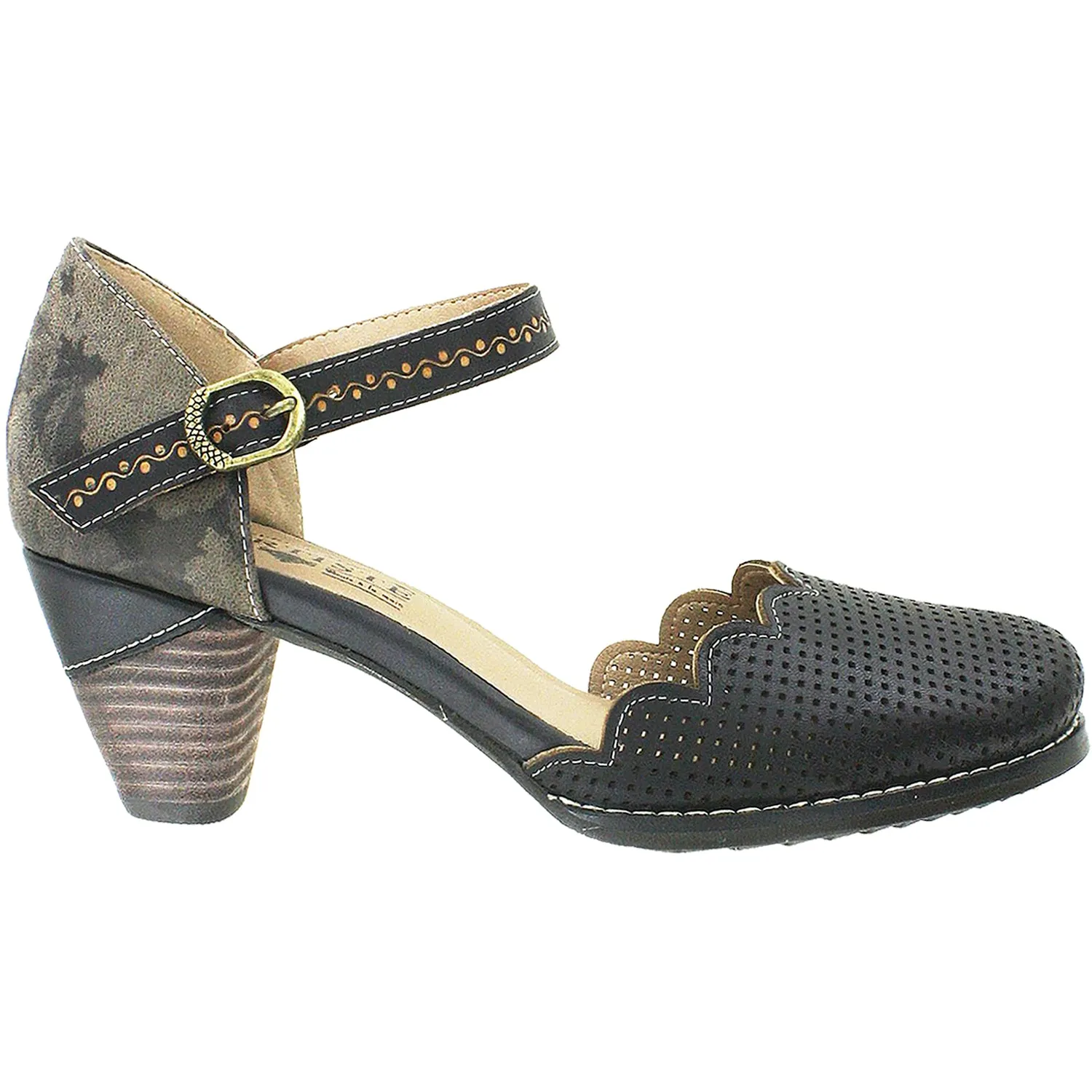 Women's L'Artiste by Spring Step Parchelle Black Multi Leather