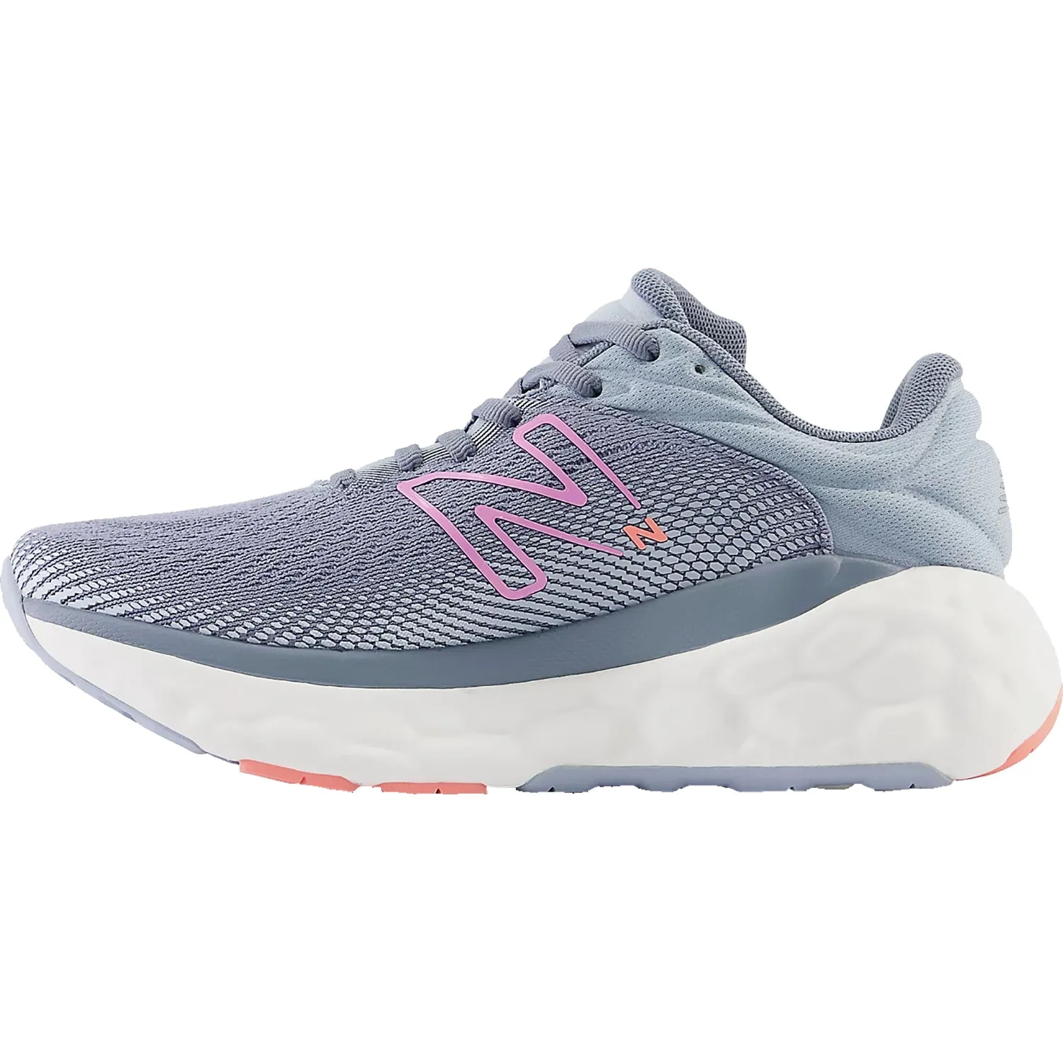 Women's New Balance W840FLS Fresh Foam X Arctic Grey/Raspberry Mesh