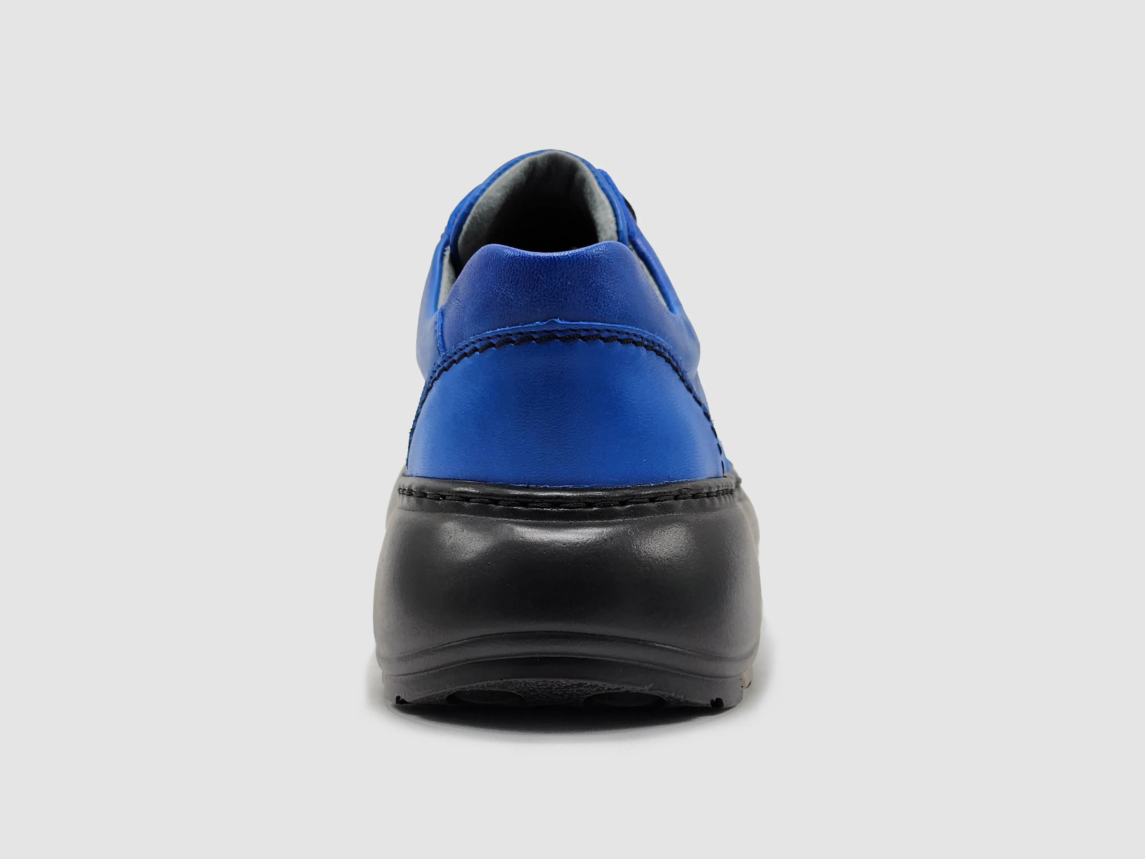 Women's Retro Leather Shoes - Blue