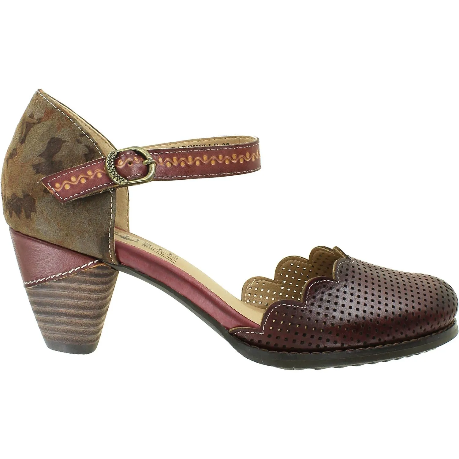 Women's Spring Step Parchelle Bordeaux Multi Leather