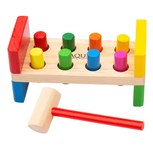 Wooden Hammer Bench - Toddler Toy