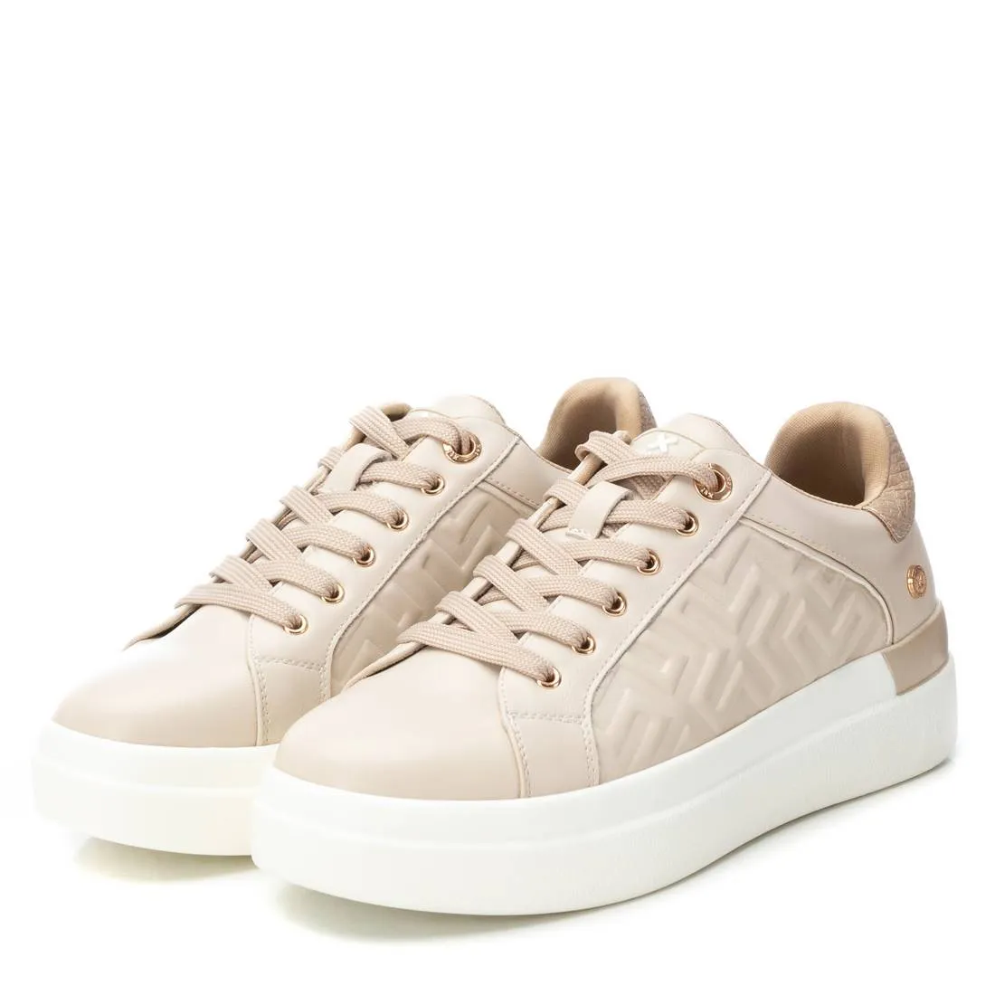 XTI Womens Trainer 142954 Beige PU