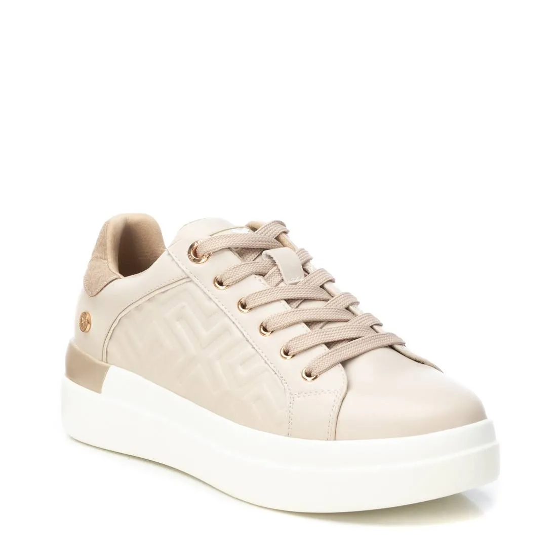 XTI Womens Trainer 142954 Beige PU