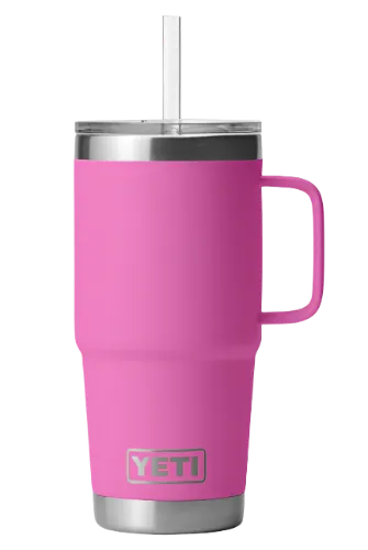 Yeti Rambler 25 OZ Mug With Straw Lid