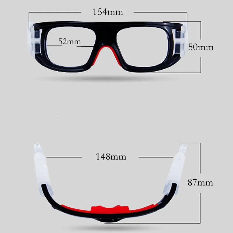 Yimaruili Unisex Full Rim Square Tr 90 Sports Eyeglasses SP0862